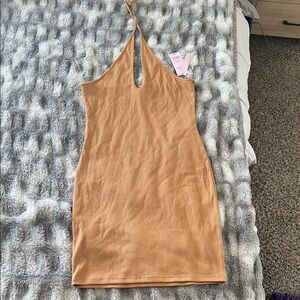 Wild Fable Tan Backless Dress